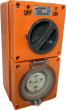 Three Phase 5 Round Pin Combo Switch & Socket