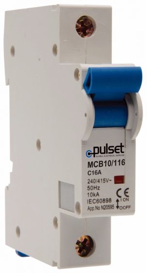 10KA 1 Pole Din Rail Mount MCB