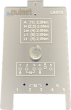 Metering Template Transparent Acrylic