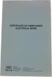 Certificate Of Compliance Electrical Work Book - NECA CCEW