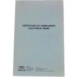 Certificate Of Compliance Electrical Work Book - NECA CCEW