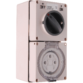 Single Phase 3 Round Pin Combo Switch & Socket