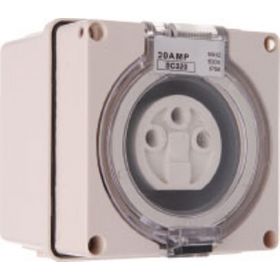 Single Phase 3 Round Pin Socket