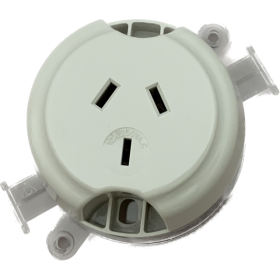 3 Pin Single Surface Socket : PB1S