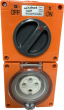 Three Phase 4 Round Pin Combo Switch & Socket