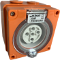 Three Phase 5 Round Pin Socket