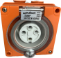 Three Phase 4 Round Pin Socket